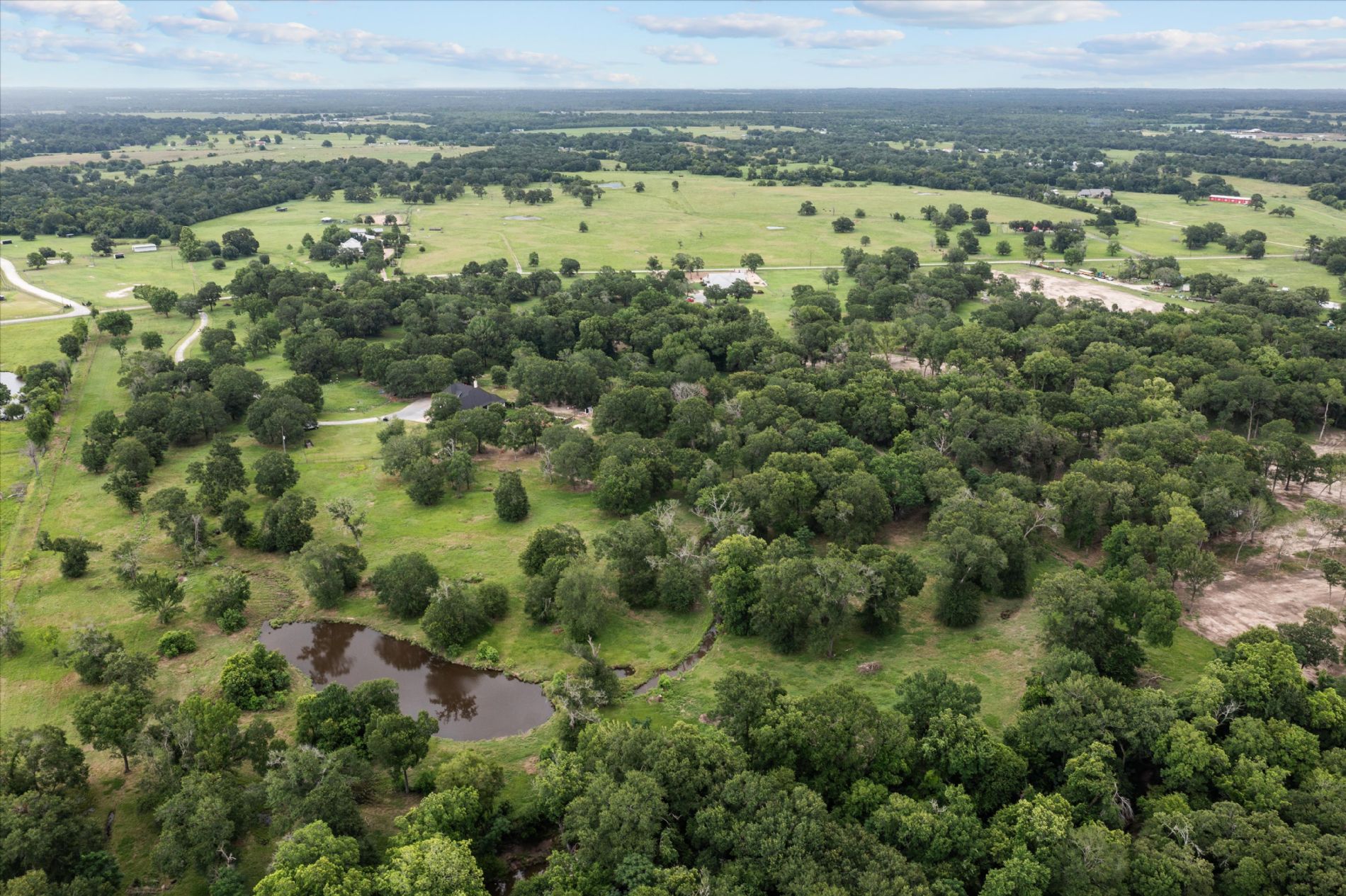 Aerial View of Property showing Pond Aerial View of Property showing Pond